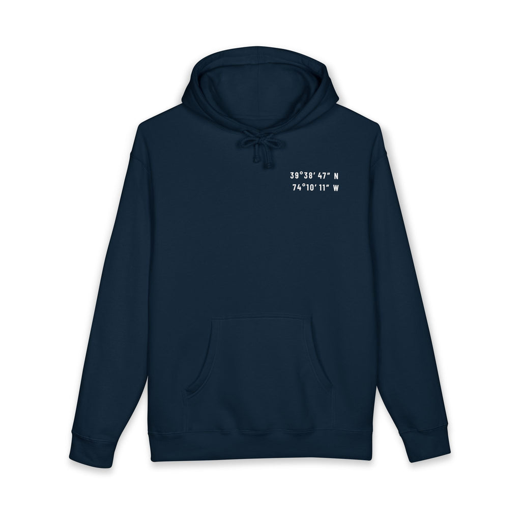 Long Beach Island, NJ Map Hoodie