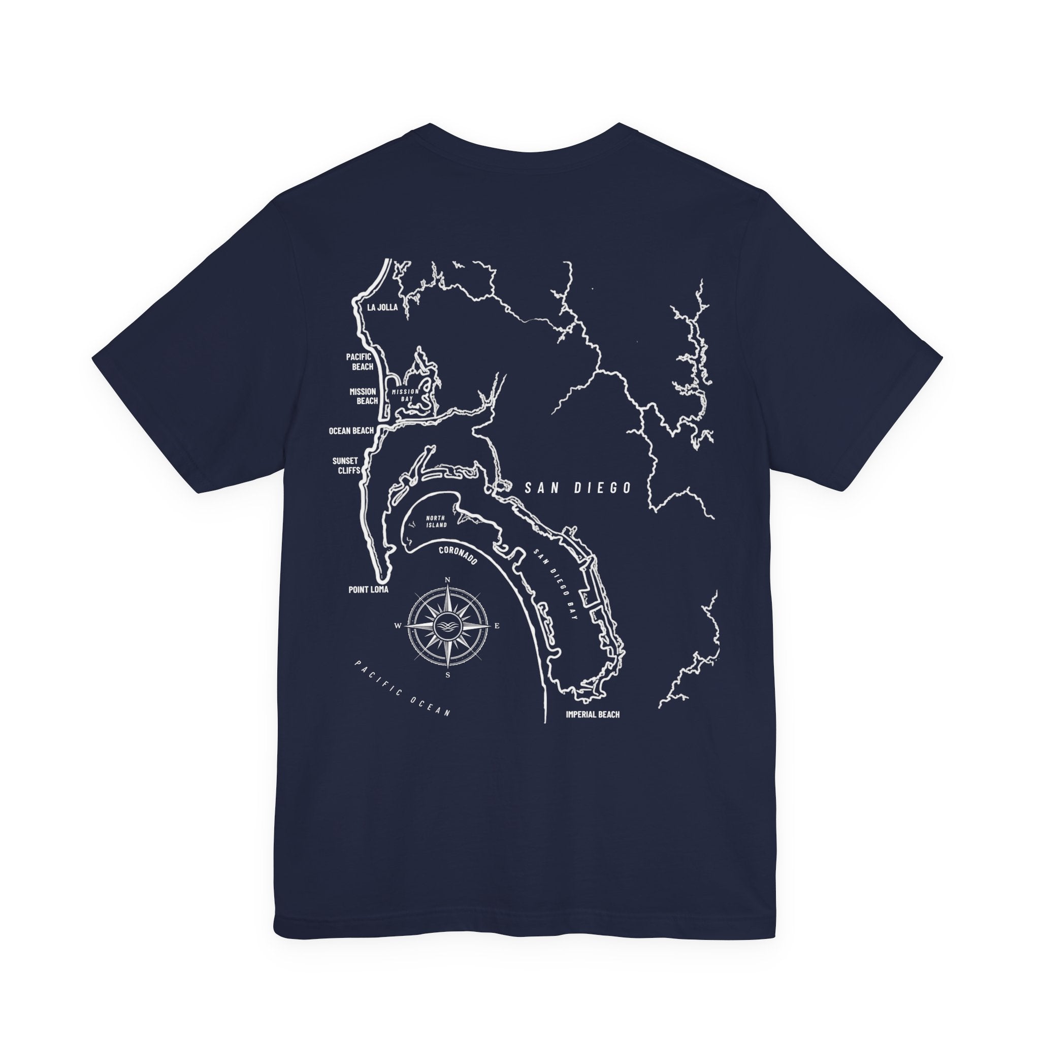 San Diego, CA Map Tee