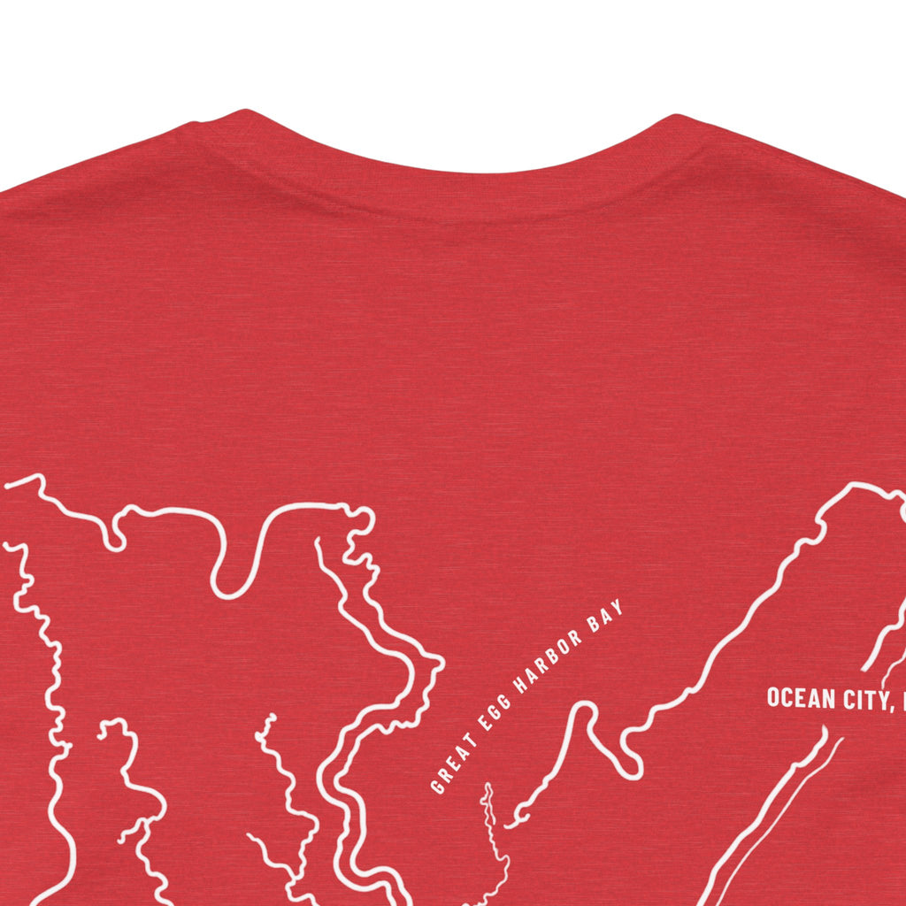 Ocean City, NJ Map Tee