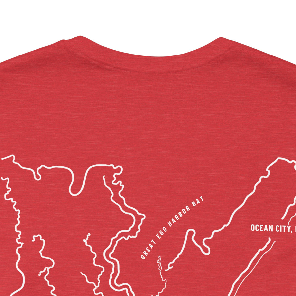 Ocean City, NJ Map Tee