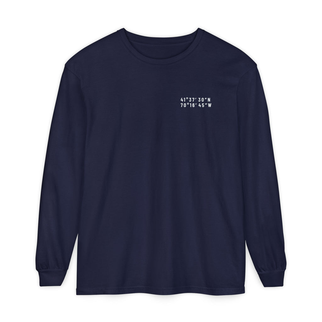 Cape Cod, MA Map Long Sleeve Tee