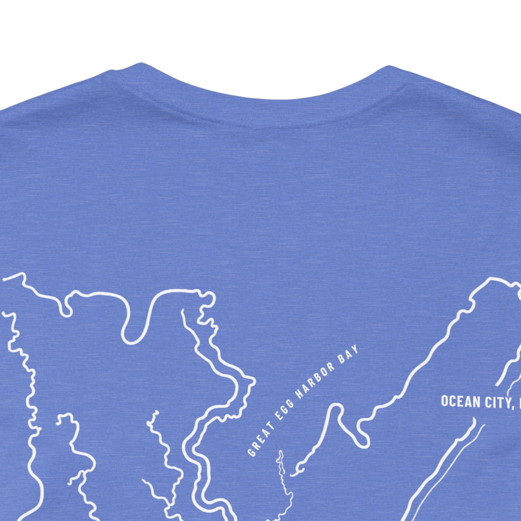 Ocean City, NJ Map Tee