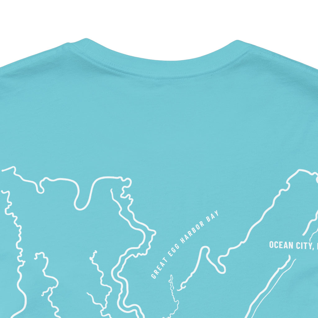 Ocean City, NJ Map Tee