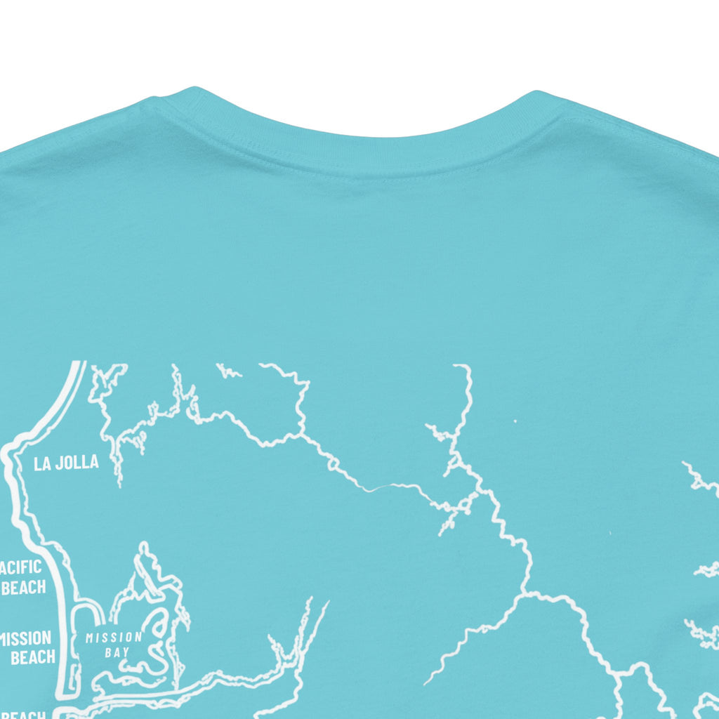 San Diego, CA Map Tee