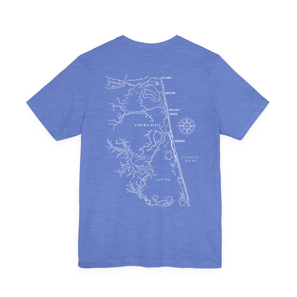Virginia Beach, VA Map Tee