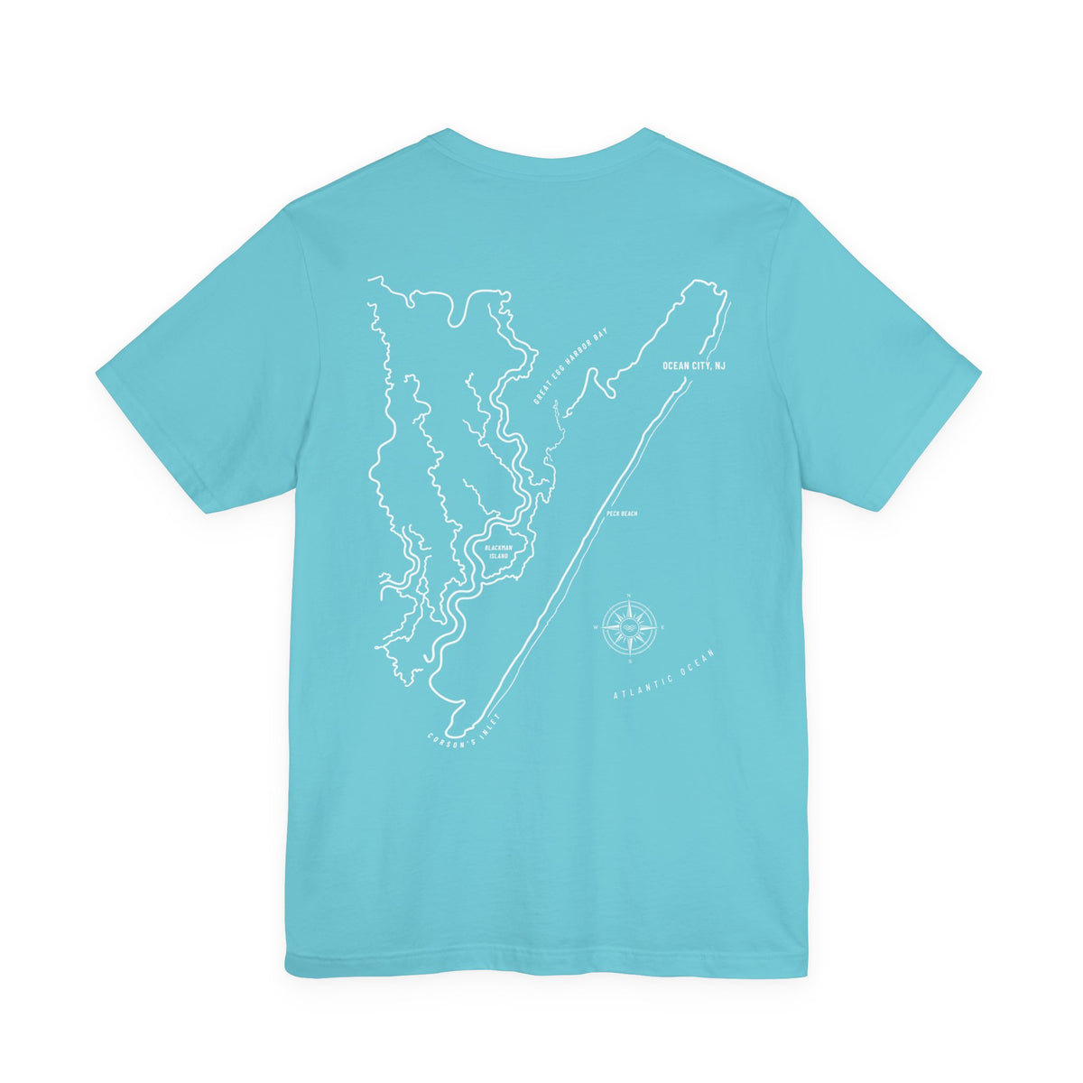 Ocean City, NJ Map Tee