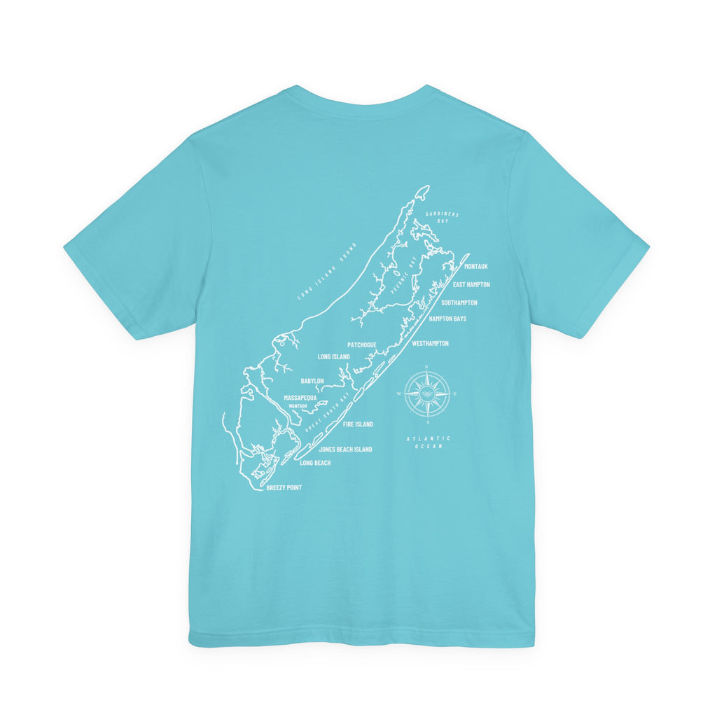 LONG ISLAND MAP TEE | FREQUENSEA