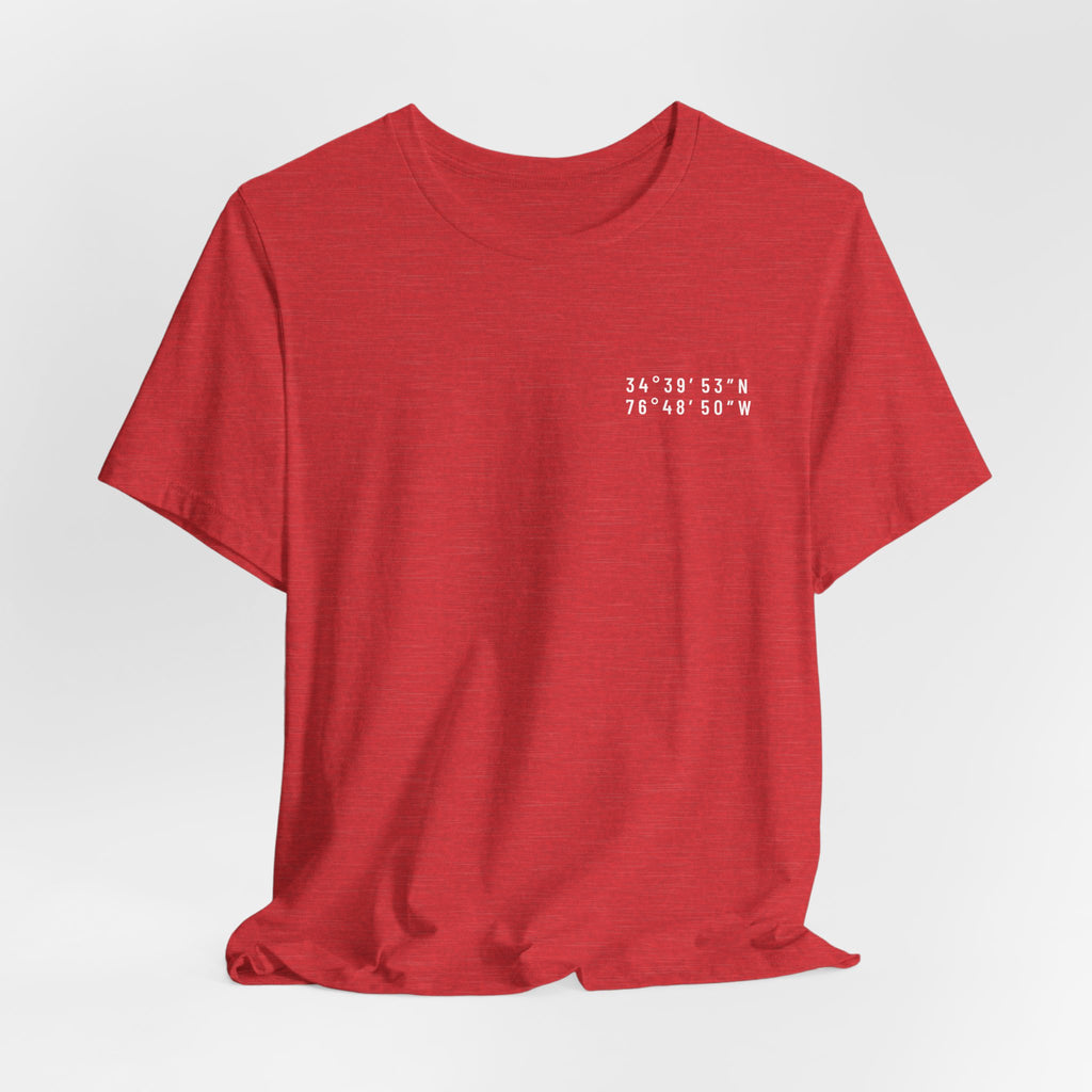 Crystal Coast, NC Map Tee