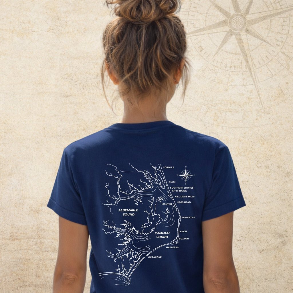 Nautical Map — Outer Banks Tee