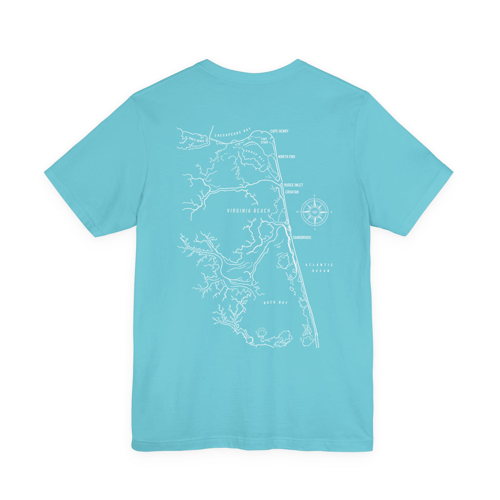Virginia Beach, VA Map Tee