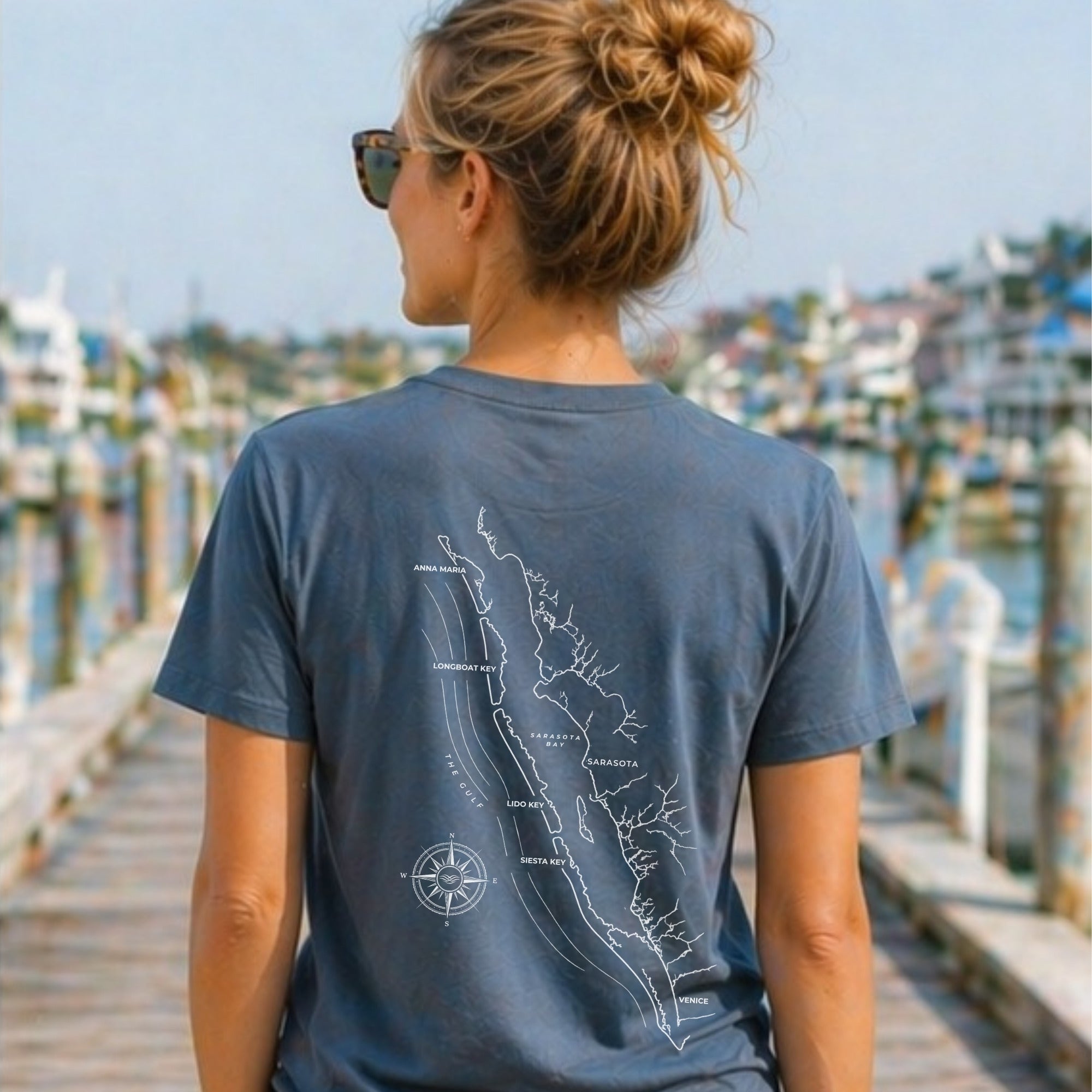 Sarasota Map Tee
