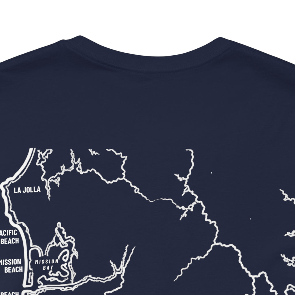 San Diego, CA Map Tee