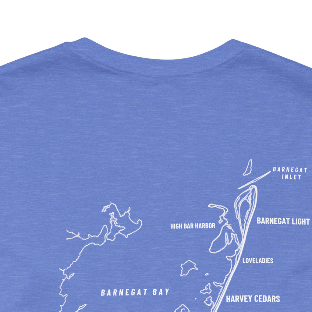 Long Beach Island, NJ Map Tee