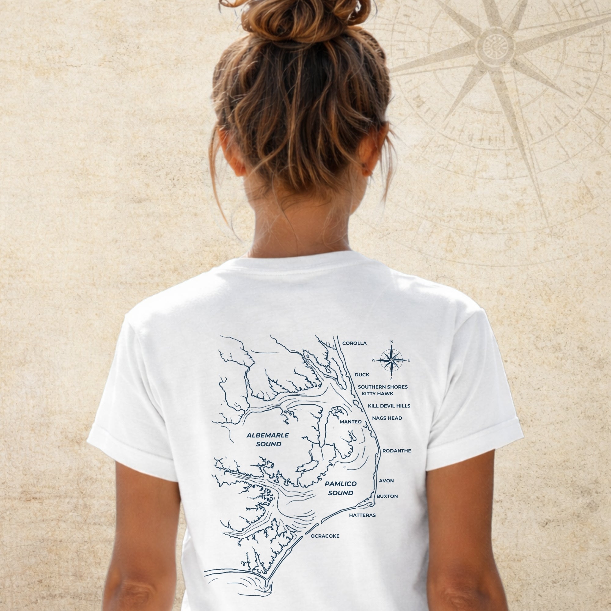 Nautical Map — Outer Banks Tee