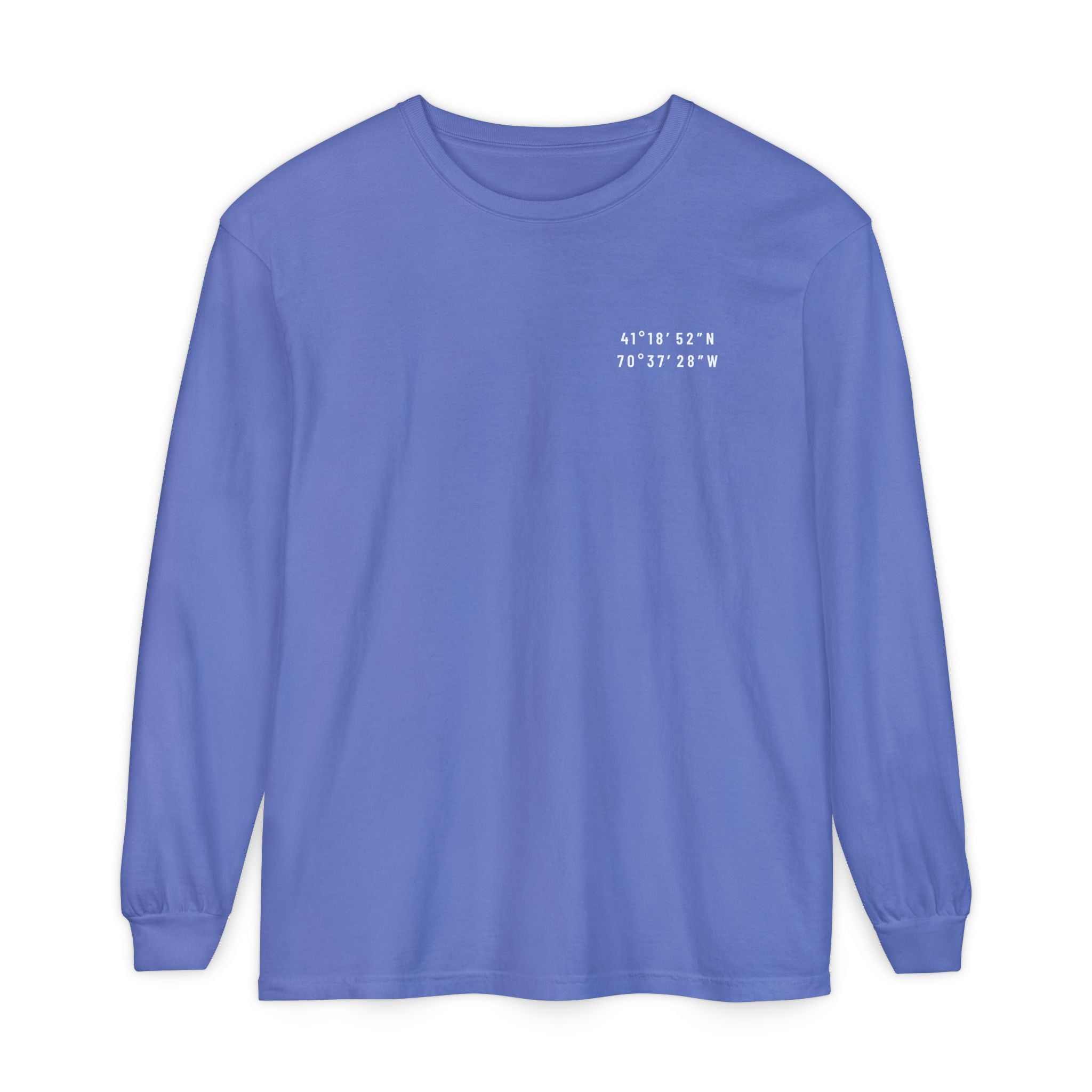 Martha's Vineyard, MA Map Long Sleeve Tee