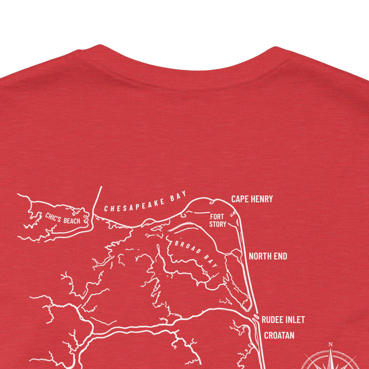Virginia Beach, VA Map Tee