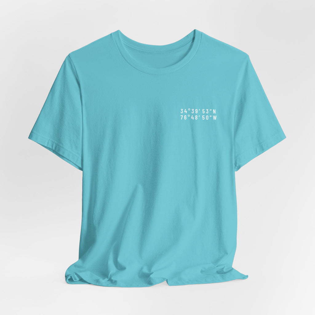 Crystal Coast, NC Map Tee