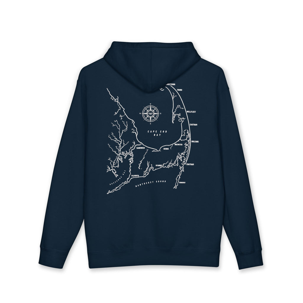 Cape Cod Map Hoodie