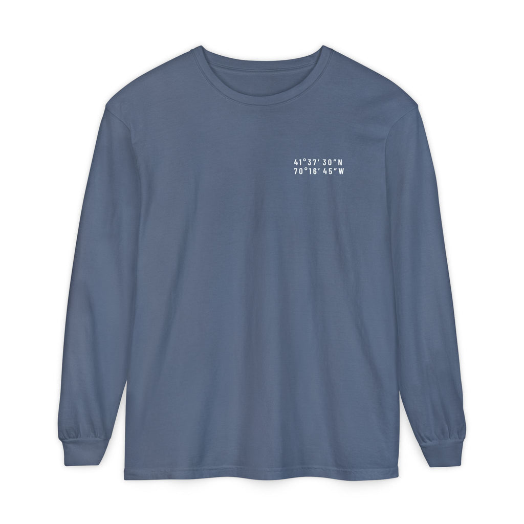 Cape Cod, MA Map Long Sleeve Tee