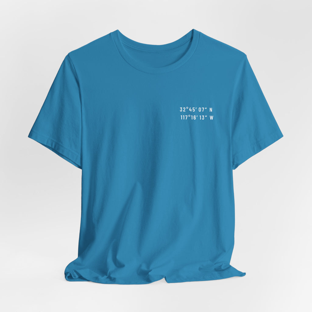 San Diego, CA Map Tee