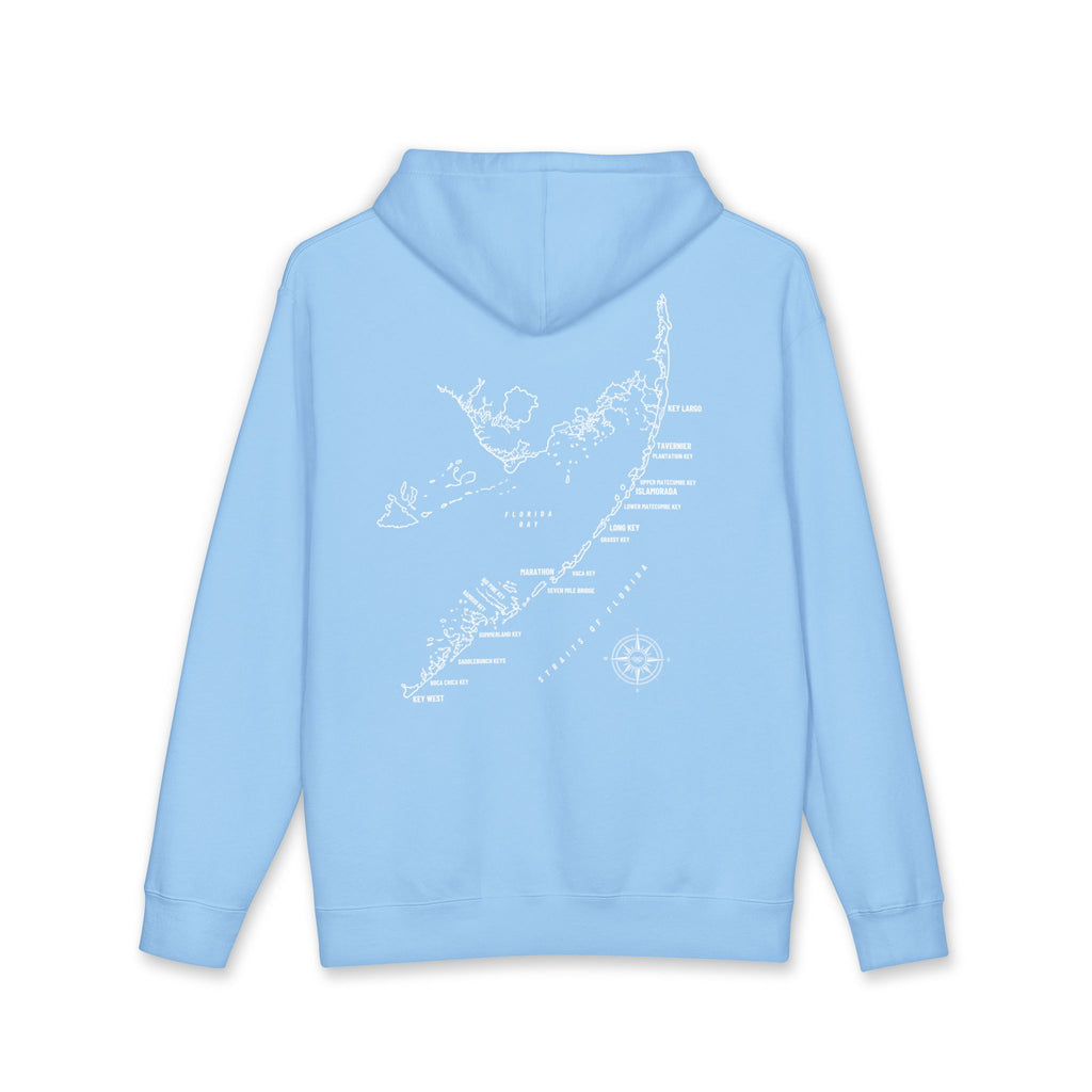 Florida Keys Map Hoodie
