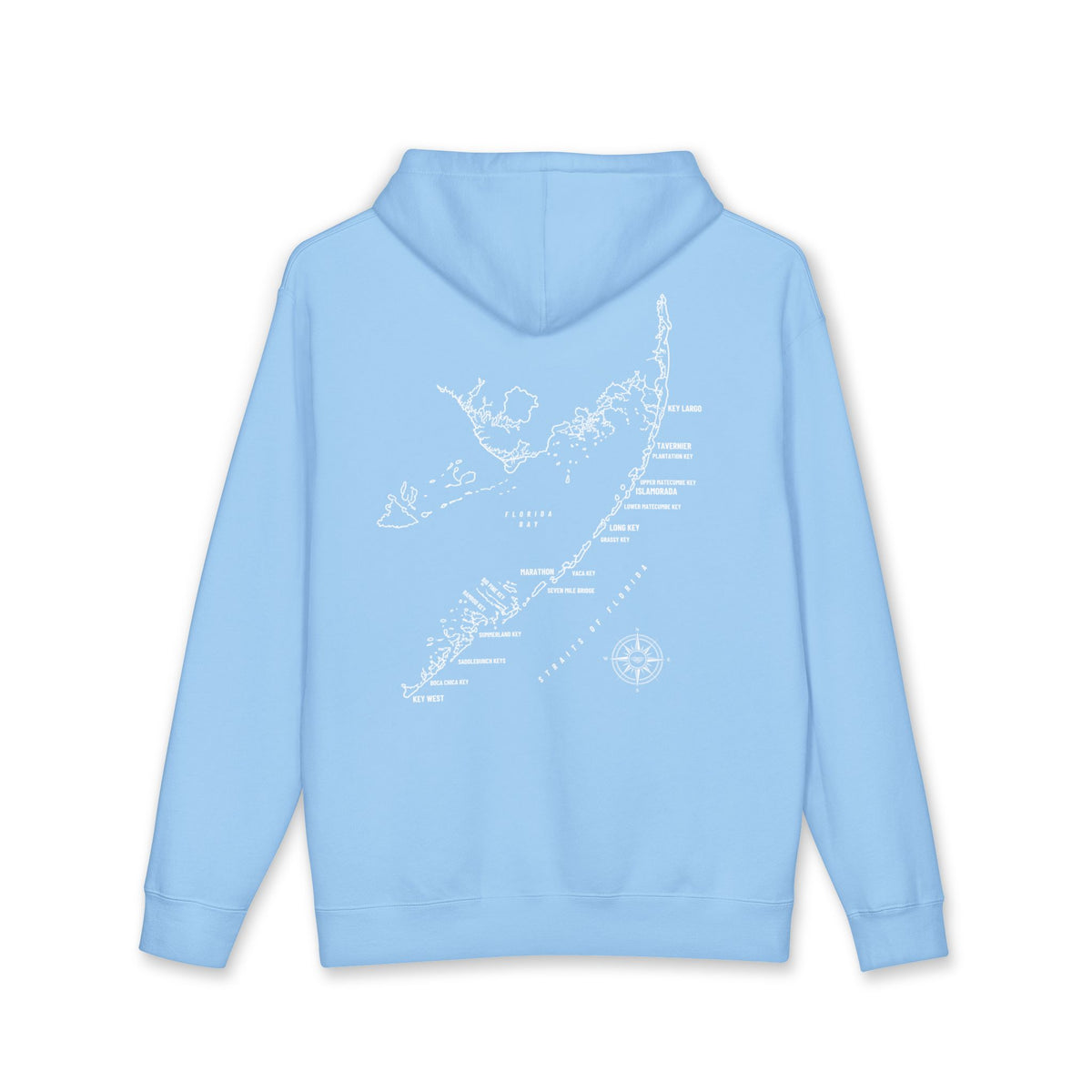 Florida Keys Map Hoodie