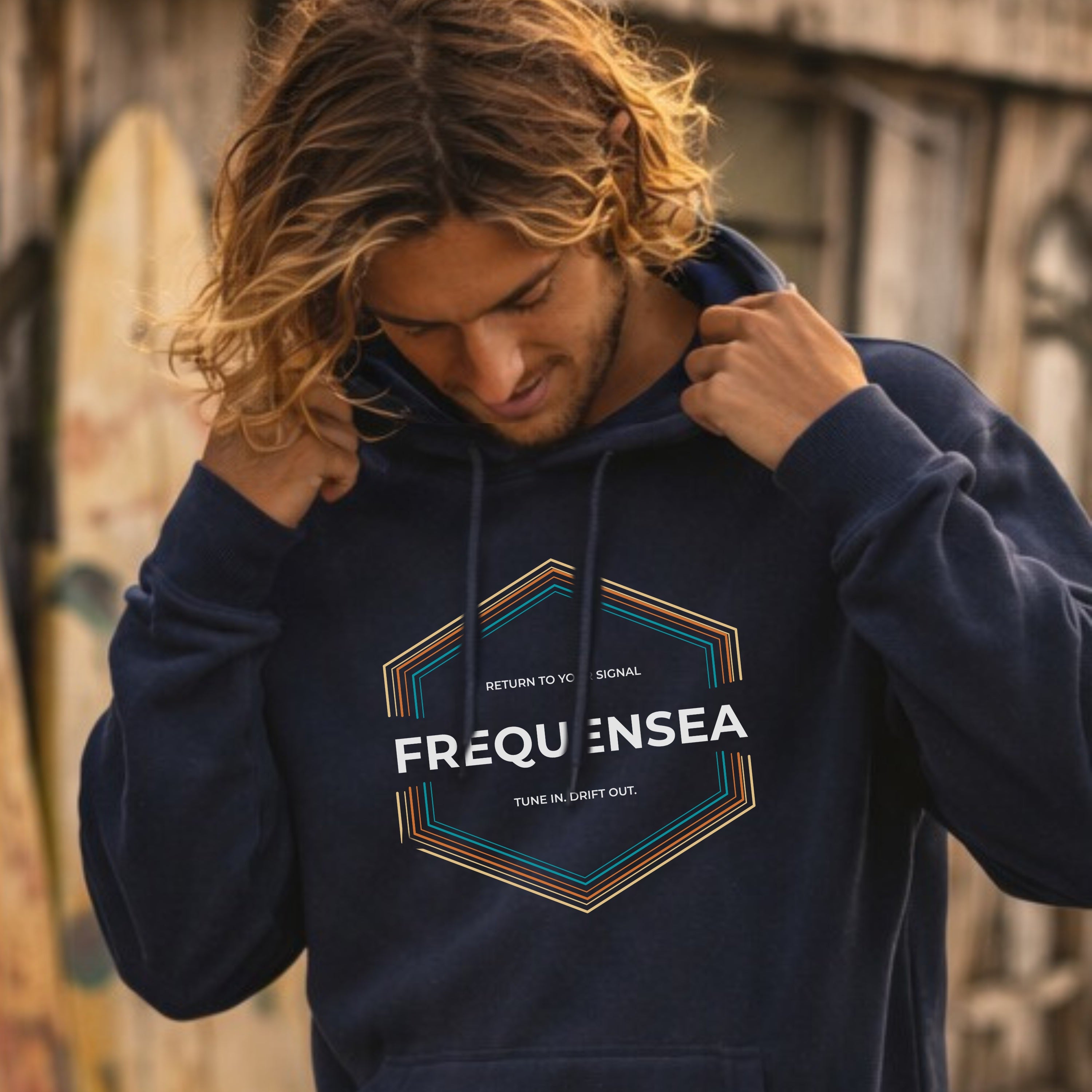 Vintage Hexagon Hoodie