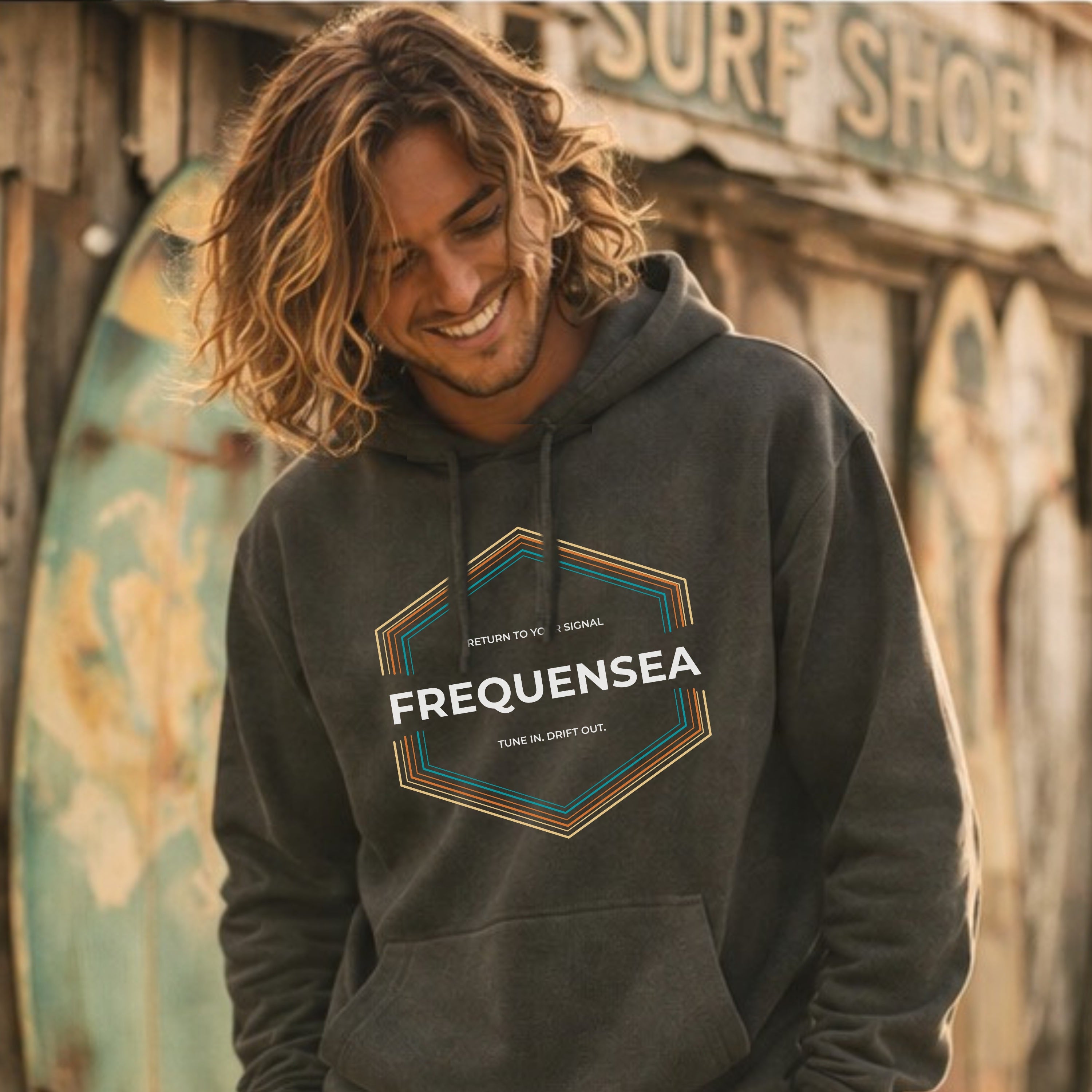 Vintage Hexagon Hoodie