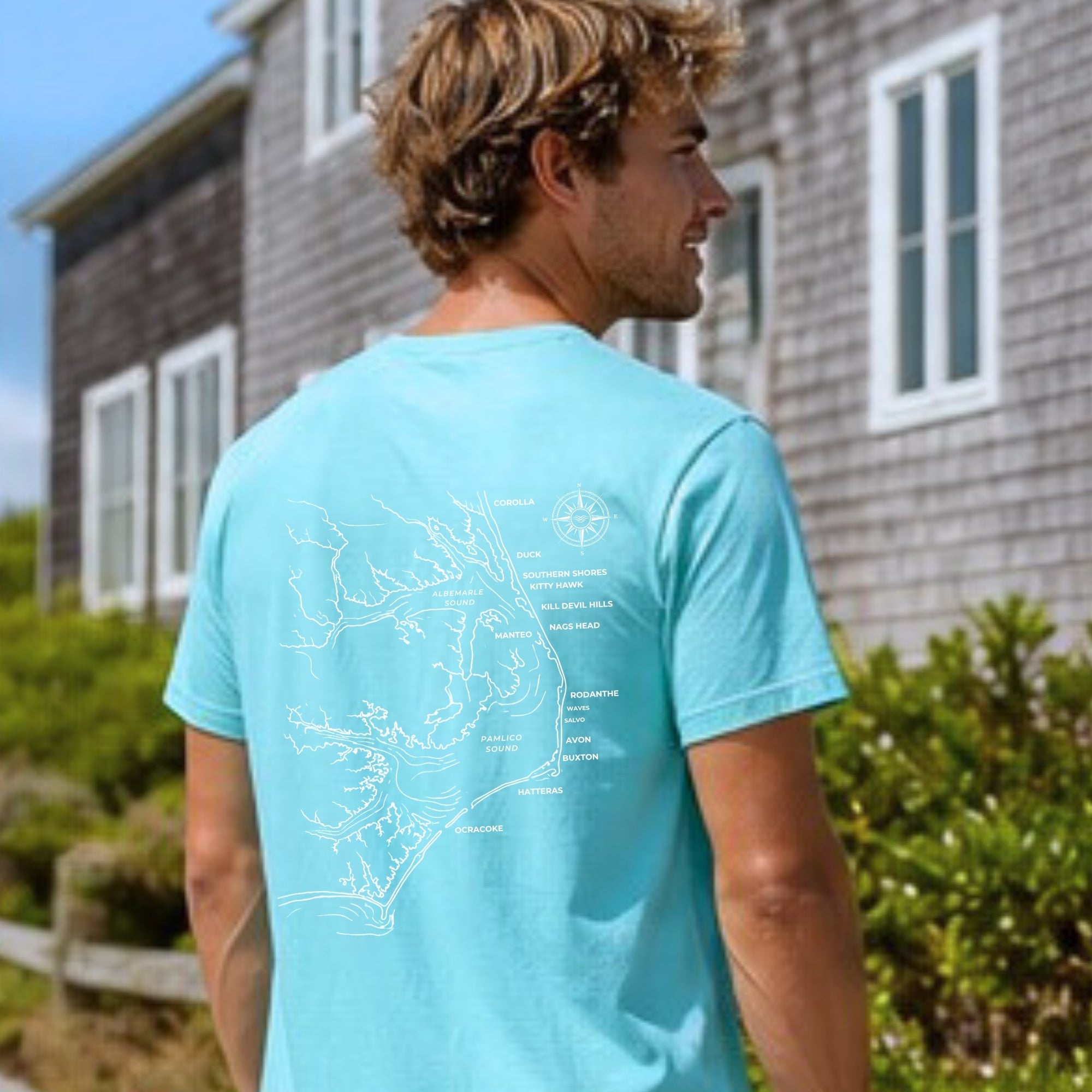 Outer Banks, NC Map Tee