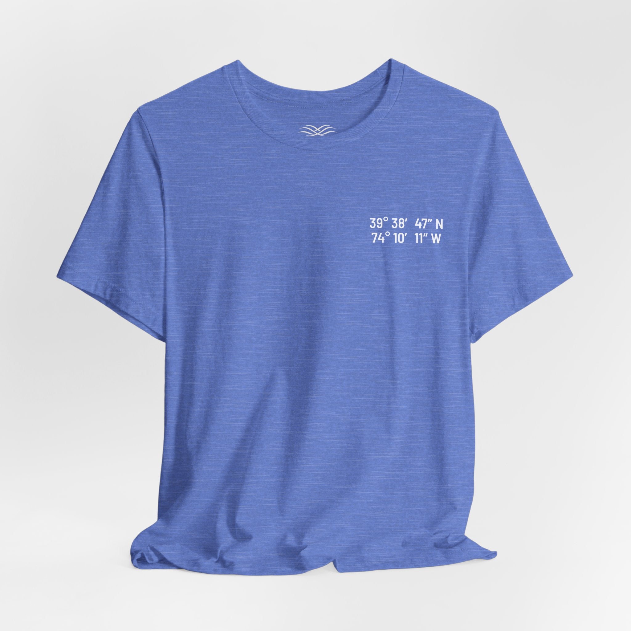 Long Beach Island, NJ Map Tee — Custom Coordinates