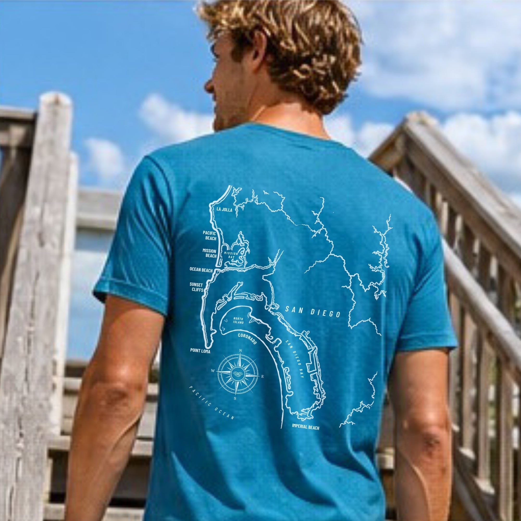 San Diego, CA Map Tee