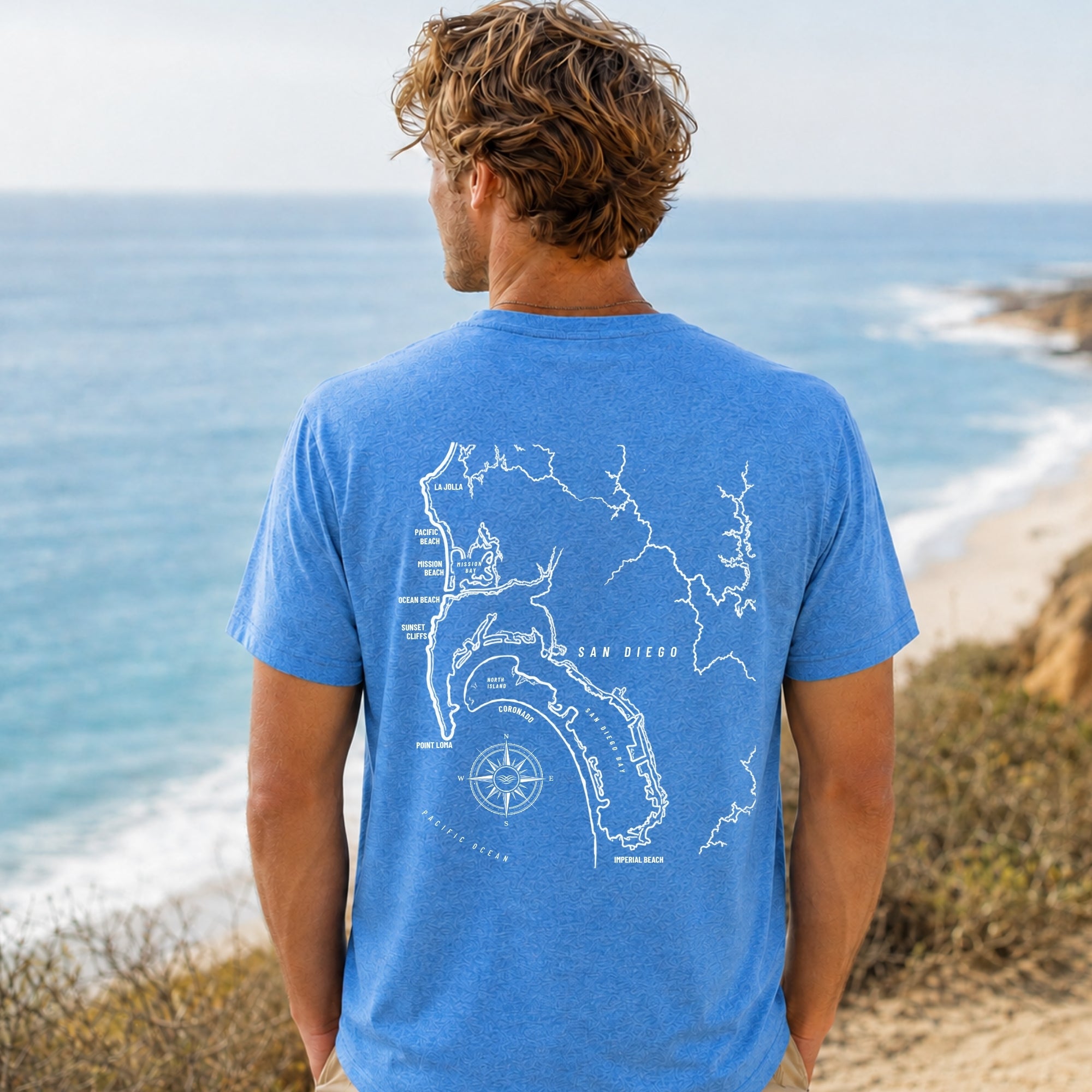 San Diego, CA Map Tee