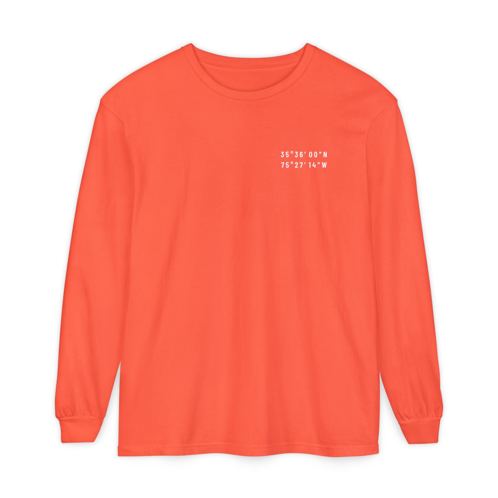 Outer Banks, NC Map Long-Sleeve Tee