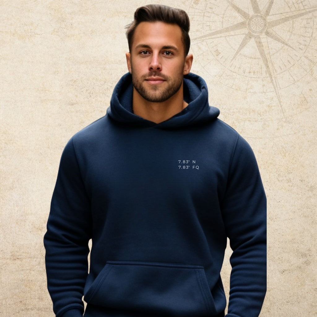 Nautical Map 7.83 Coordinates Hoodie