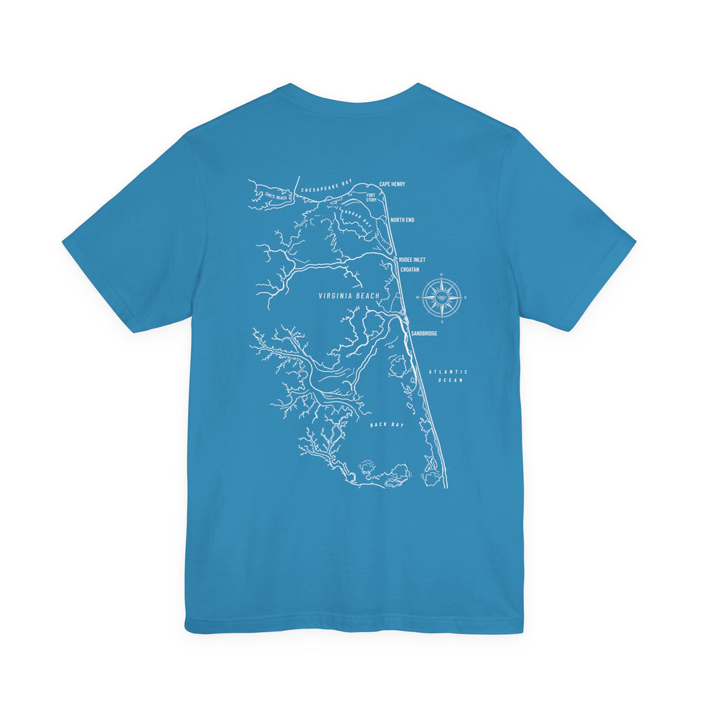 Virginia Beach, VA Map Tee