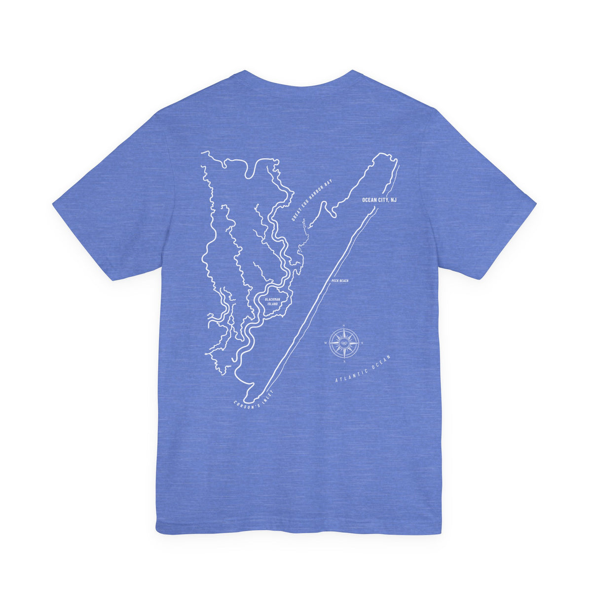 Ocean City, NJ Map Tee