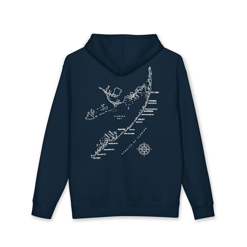 Florida Keys Map Hoodie