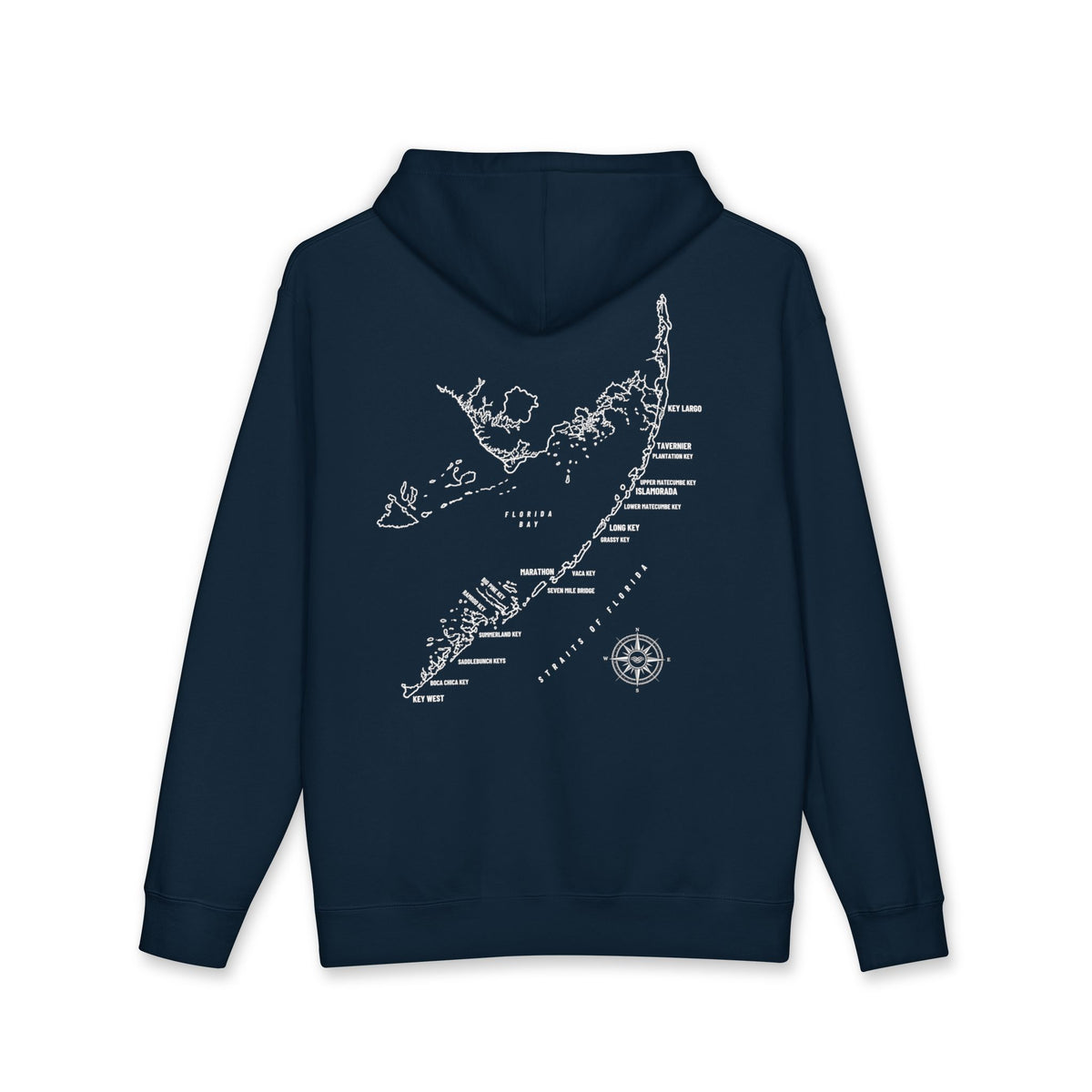 Florida Keys Map Hoodie