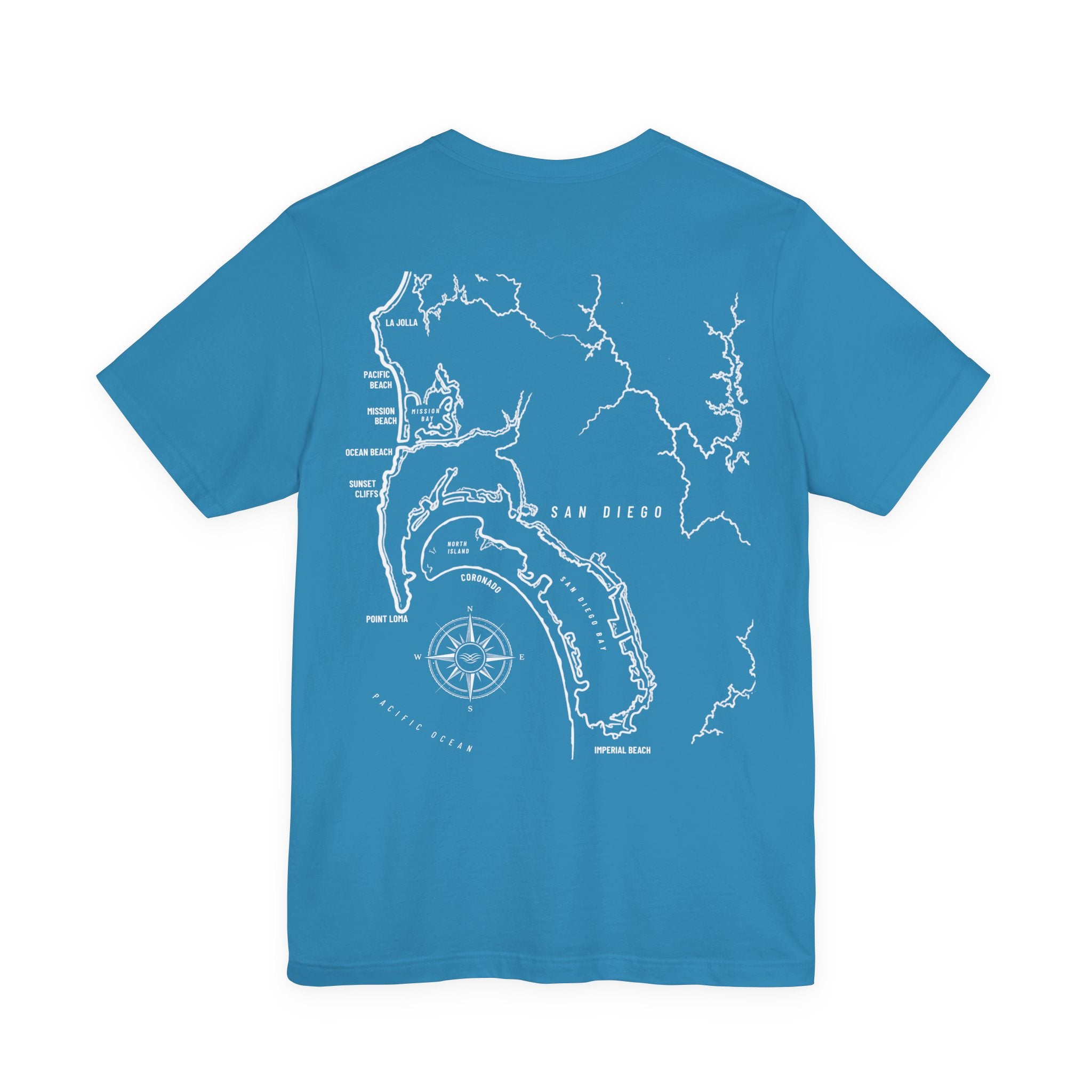 San Diego, CA Map Tee