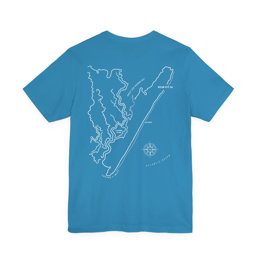 Ocean City, NJ Map Tee