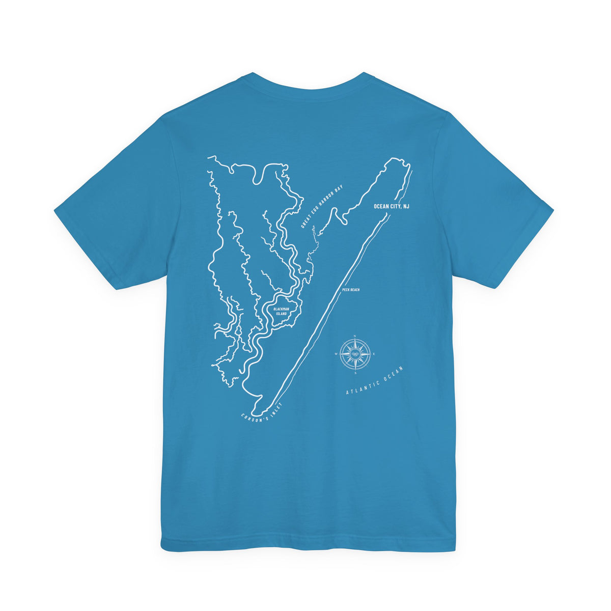 Ocean City, NJ Map Tee