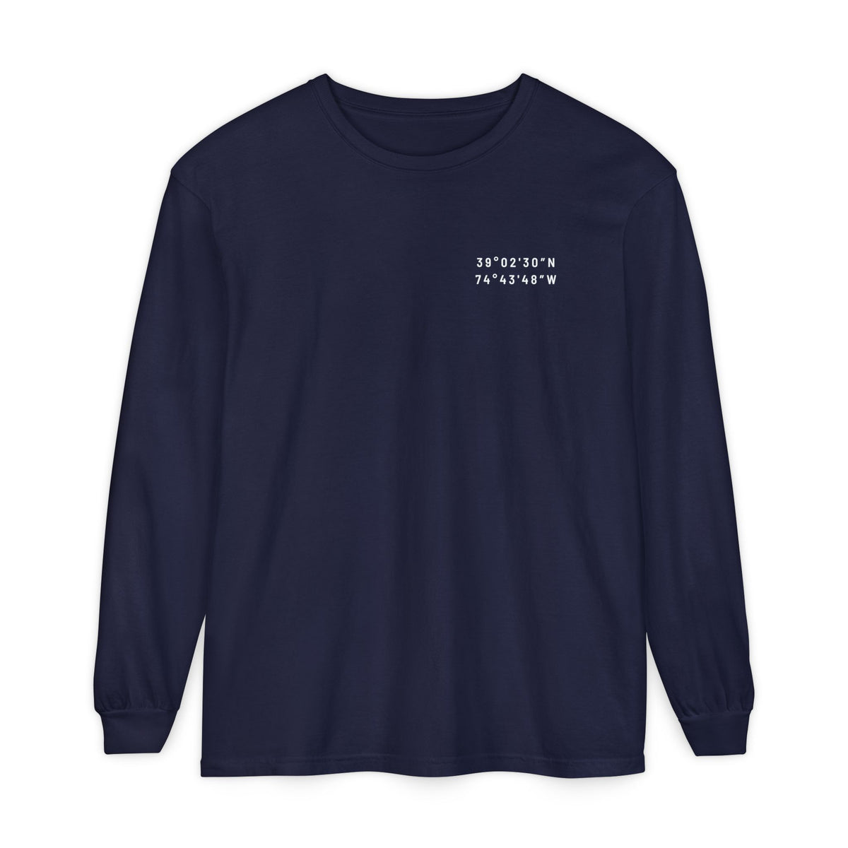 Stone Harbor | Avalon Map Long Sleeve Tee (Seven Mile Island)