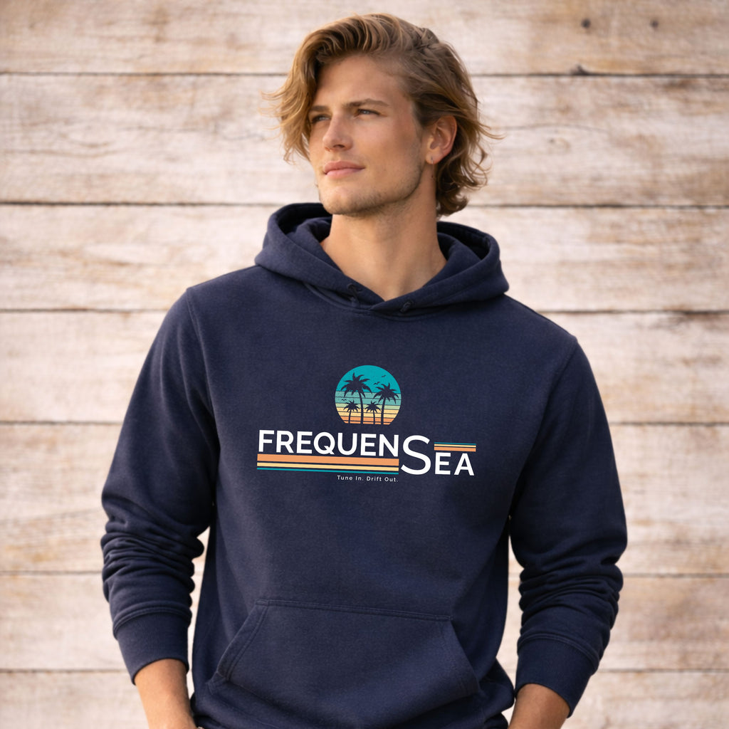 Vintage Palm Tree Surf Hoodie