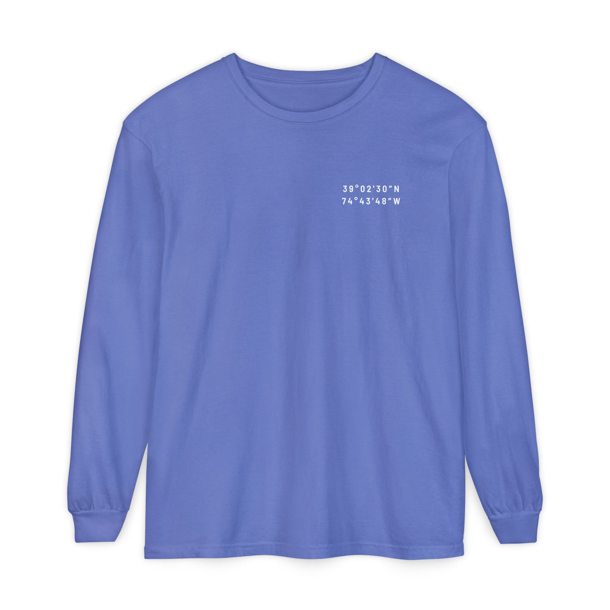 Stone Harbor | Avalon Map Long Sleeve Tee (Seven Mile Island)