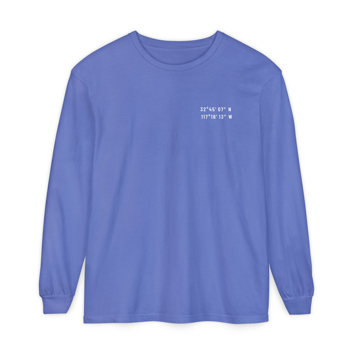 San Diego, CA Map Long Sleeve Tee