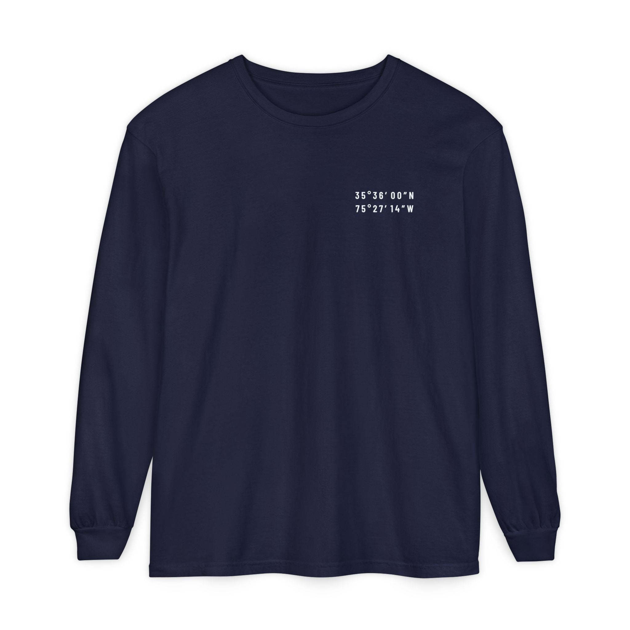 Outer Banks, NC Map Long-Sleeve Tee