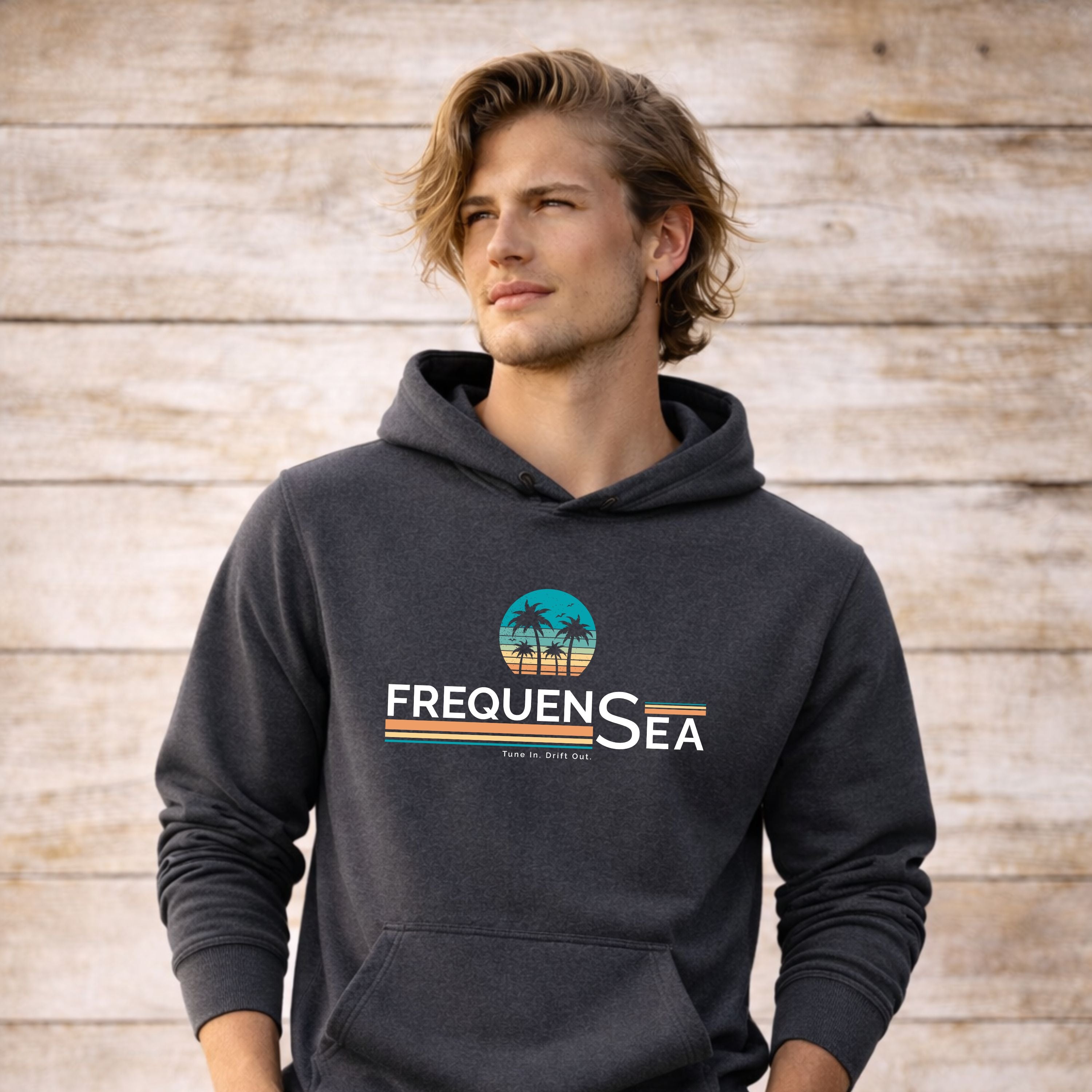 Vintage Palm Tree Surf Hoodie