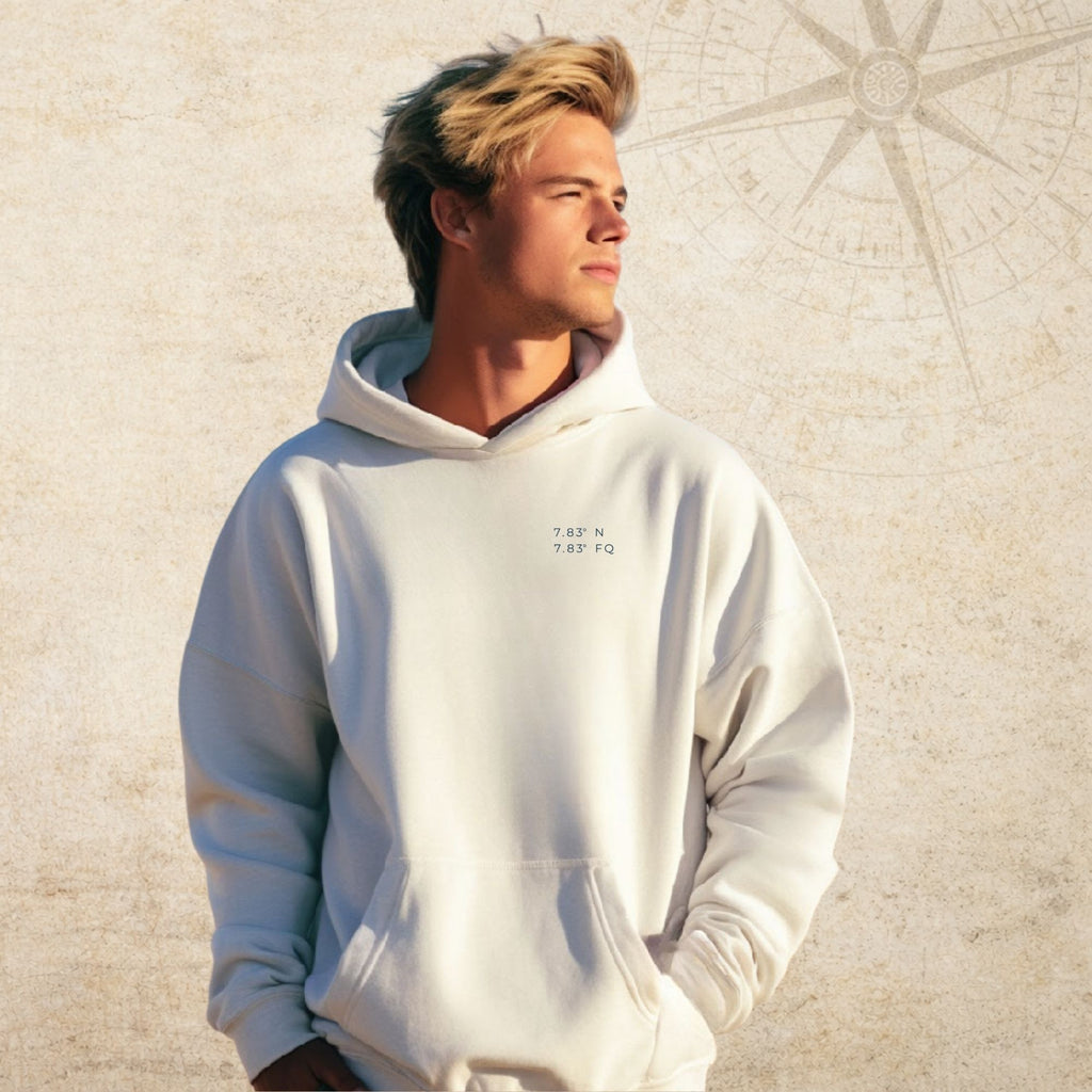 Nautical Map 7.83 Coordinates Hoodie