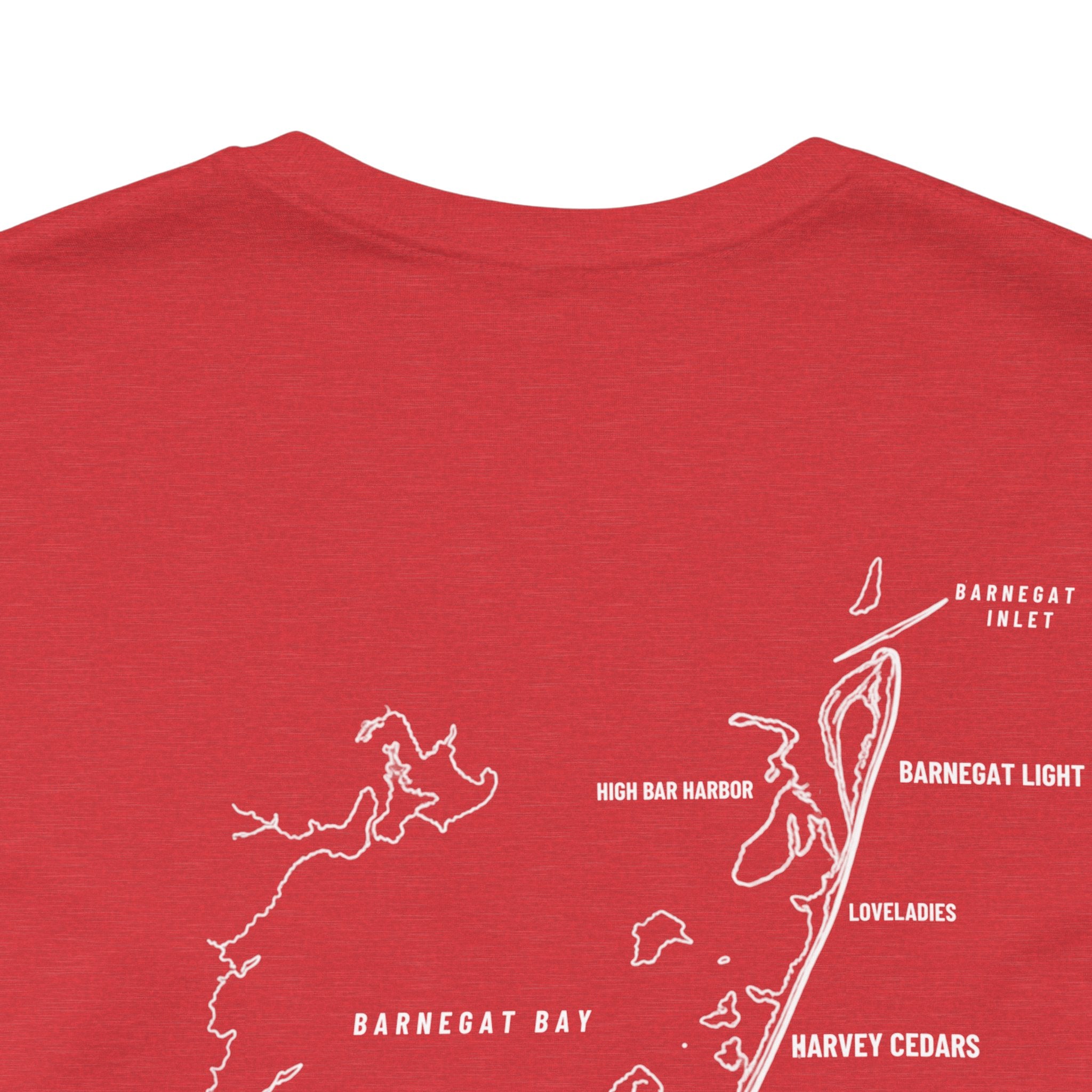 Long Beach Island, NJ Map Tee