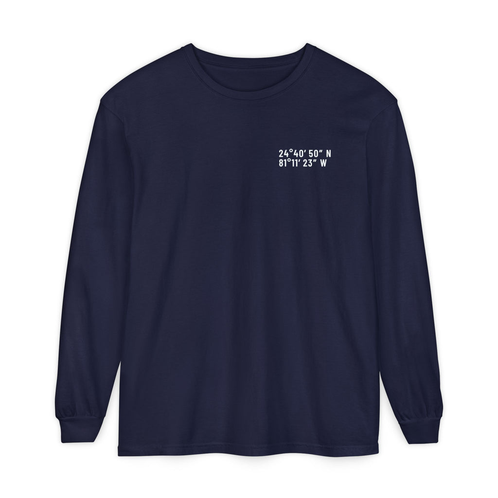 Florida Keys Map Long Sleeve Tee